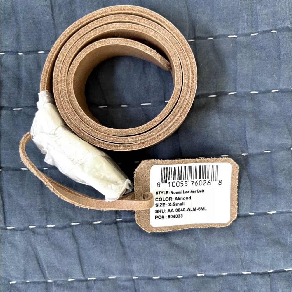 Nisolo Women's Belt Almond, Size Xsmall, New never worn